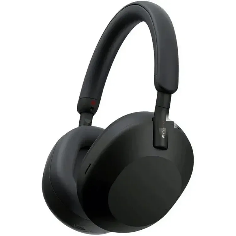 Black Over-Ear Headphones With Padded Headband — merchant catalogue photo