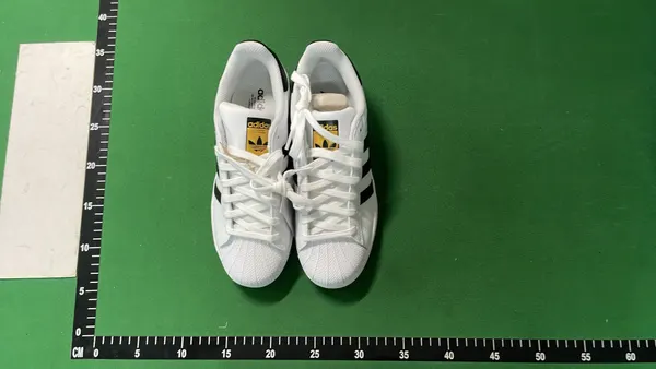 White Leather Shell Toe Low-Top Sneakers (35.5–45) — warehouse QC photo 6