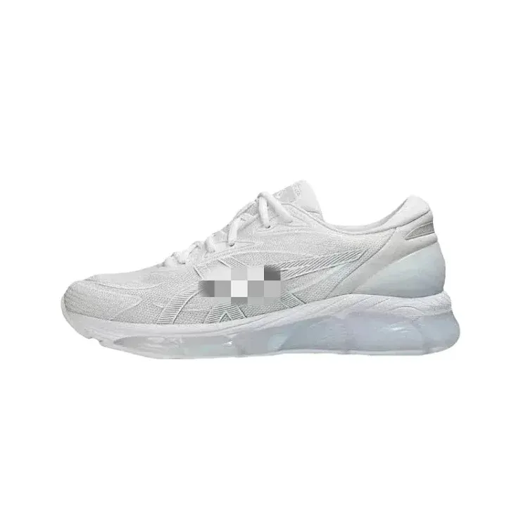 White Mesh Running Sneakers With Clear Sole — merchant catalogue photo