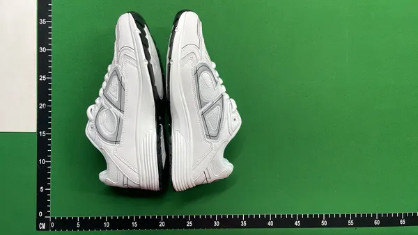 Retro Runner Sneakers With Curved Side Cutouts (#2) — warehouse QC photo 4