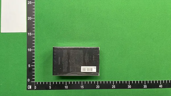 Studded Black Glass Eau De Toilette Bottle (#3) — warehouse QC photo 2