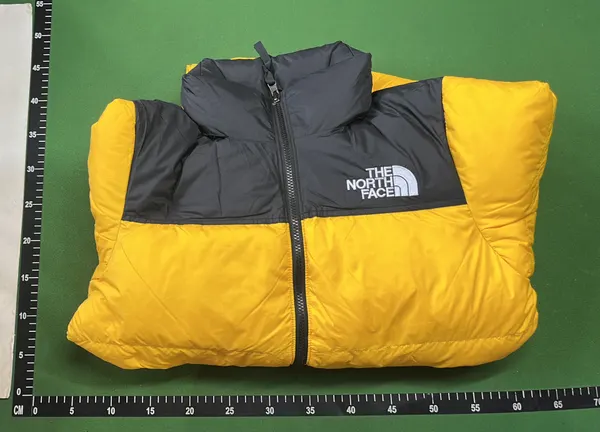 Black Baffle Quilted Puffer Jacket — warehouse QC photo 4