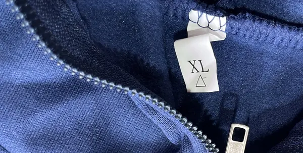 Navy Zip Up Hoodie With Star Graphic — warehouse QC photo 1