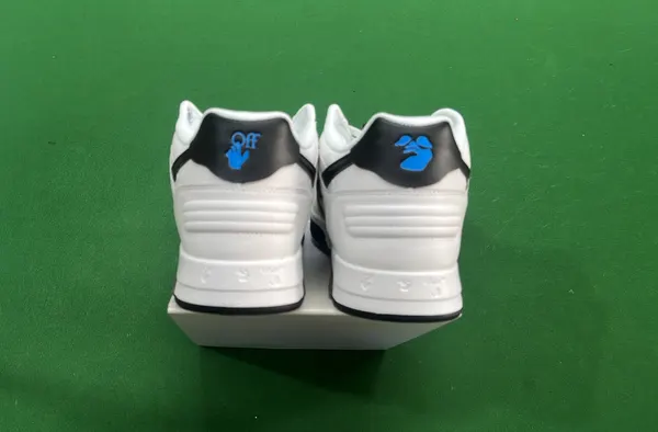 White Leather Low-Top Sneakers With Hang Tag (36–45) — warehouse QC photo 3