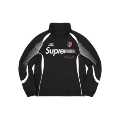 Black White-Piped Retro Track Jacket — merchant catalogue photo