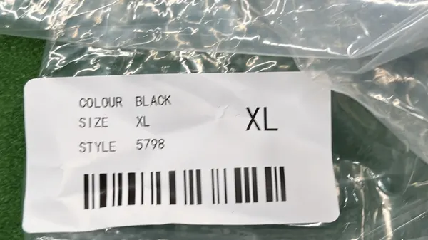 Black White-Piped Retro Track Jacket — warehouse QC photo 5