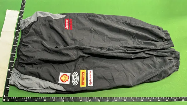 Black White-Piped Retro Track Jacket — warehouse QC photo 6