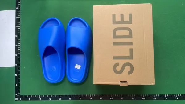 Molded Foam Slide Sandals With Ridged Sole (#2) — warehouse QC photo 6