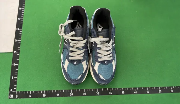 Chunky Suede Mesh Retro Running Sneakers (36–45) — warehouse QC photo 6