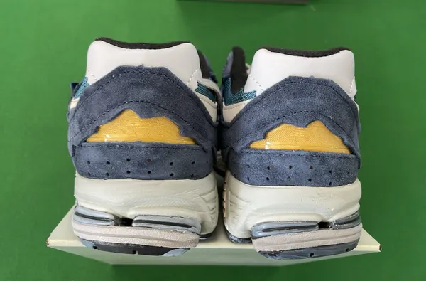 Chunky Suede Mesh Retro Running Sneakers (#3) — warehouse QC photo 3