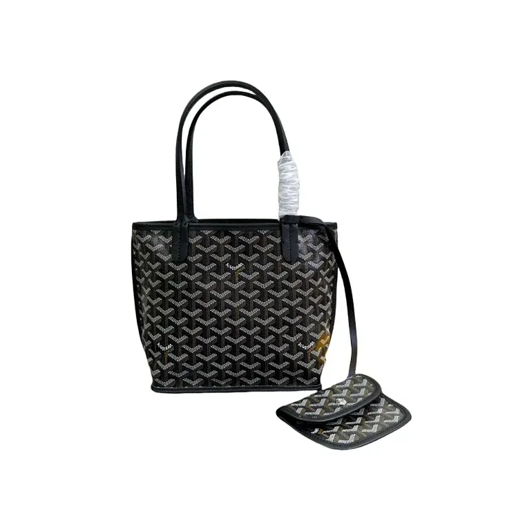 Chevron Print Coated Canvas Tote Bag — merchant catalogue photo