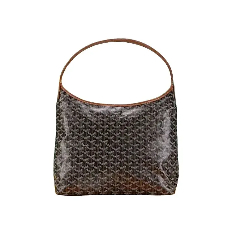 Chevron Print Shoulder Bag With Contrast Trim — merchant catalogue photo