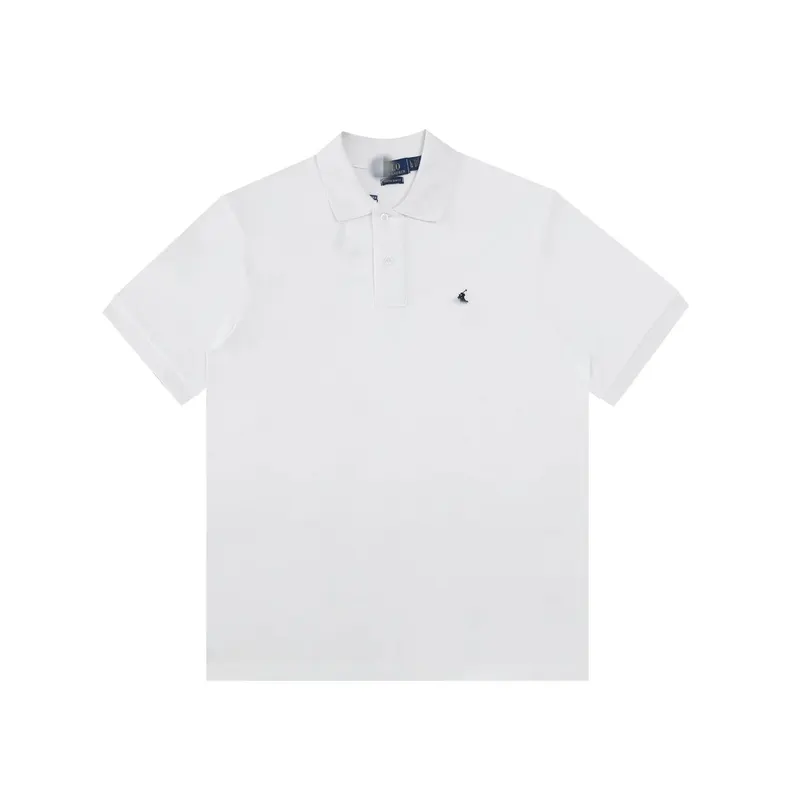Black Pique Cotton Short-Sleeve Polo Shirt — merchant catalogue photo