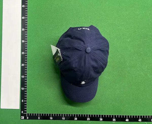 Black Cotton Twill Curved Brim Baseball Cap — warehouse QC photo 1