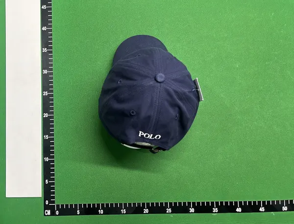Black Cotton Twill Curved Brim Baseball Cap — warehouse QC photo 2