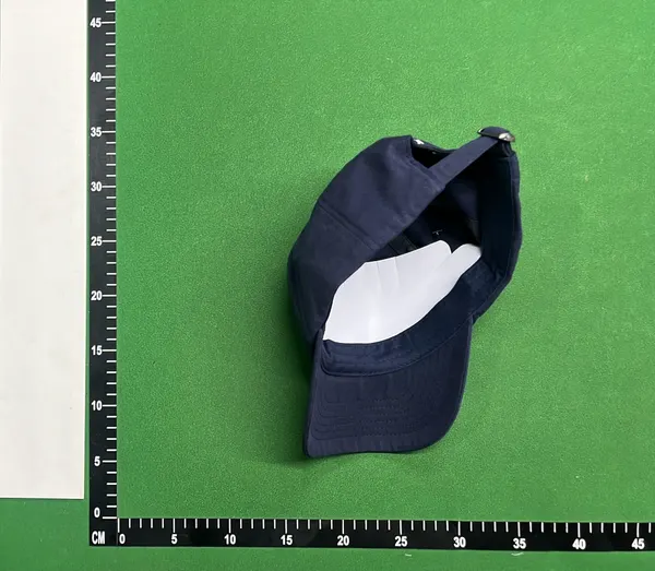 Black Cotton Twill Curved Brim Baseball Cap — warehouse QC photo 3