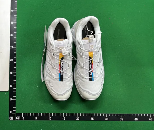 Grey Panelled Mesh Trail Running Sneakers — warehouse QC photo 6