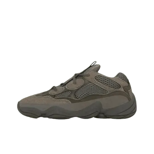 Chunky Suede And Mesh Runner Sneakers (Grey) — merchant catalogue photo