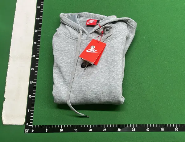Royal Blue Full-Zip Fleece Hoodie — warehouse QC photo 4