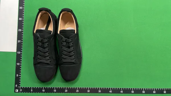 Black Suede Low-Top Sneakers With Flat Sole — warehouse QC photo 6