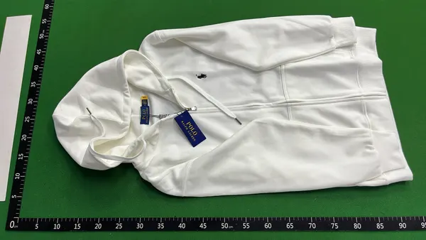 Black Full Zip Hoodie With Drawstring Hood — warehouse QC photo 2
