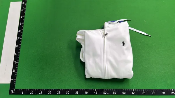 Black Full Zip Hoodie With Drawstring Hood — warehouse QC photo 4