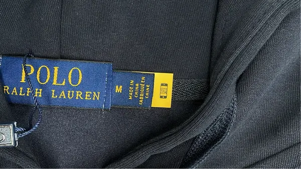Black Full Zip Hoodie With Drawstring Hood — warehouse QC photo 5