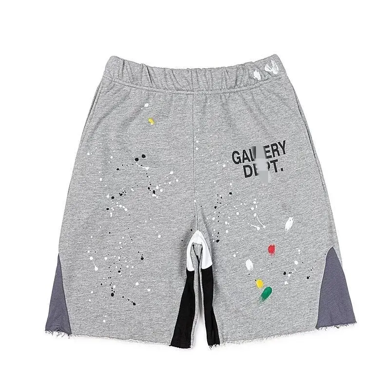 Black Paint Splatter Sweatpants With Split Hems — merchant catalogue photo