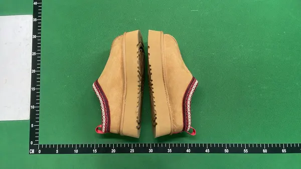Chestnut Suede Shearling Boots And Platform Mules — warehouse QC photo 4