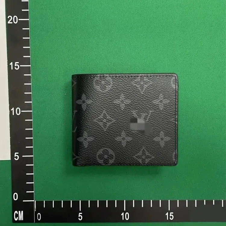 Black Monogram Print Bifold Wallet — merchant catalogue photo
