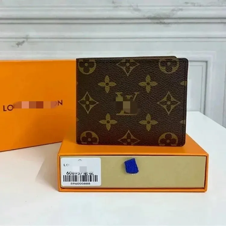 Brown Monogram Print Bifold Wallet (Black) — merchant catalogue photo