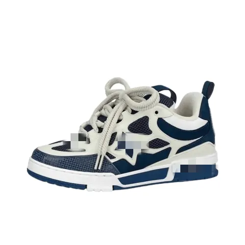 Chunky Skate Sneakers With Layered Panel Overlays — merchant catalogue photo