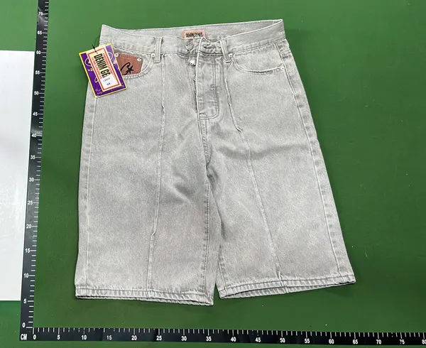 Baggy Star Embroidered Wide-Leg Jeans (Blue) — warehouse QC photo 6