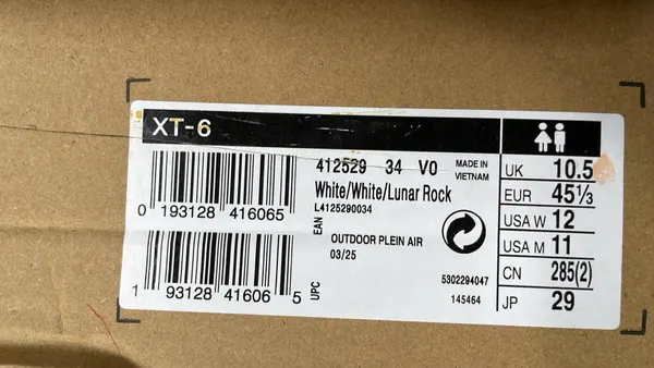 Black Technical Trail Running Sneakers — warehouse QC photo 2