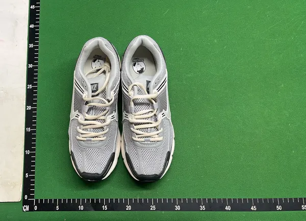 Mesh Retro Running Sneakers In Neutral Tones — warehouse QC photo 6