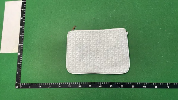 Chevron Print Zip Clutch Pouch Bag — warehouse QC photo 2