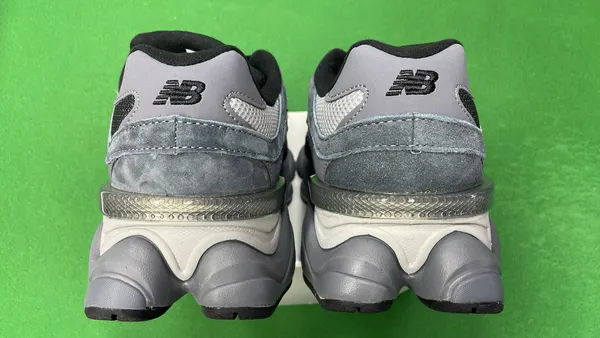 Chunky Suede And Mesh Dad Sneakers (Green) — warehouse QC photo 3