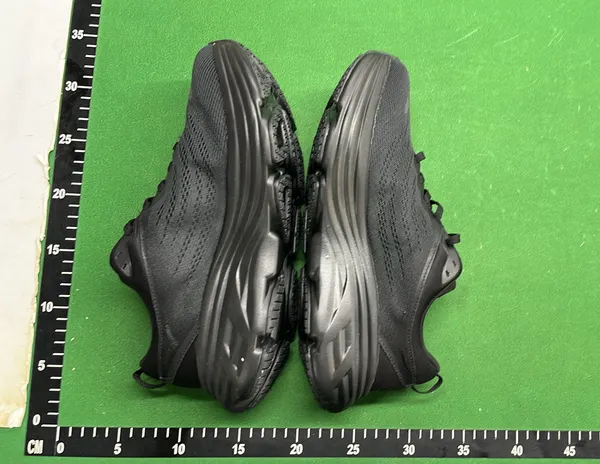 Max-Cushion Running Shoes With Rockered Sole (Black) — warehouse QC photo 4
