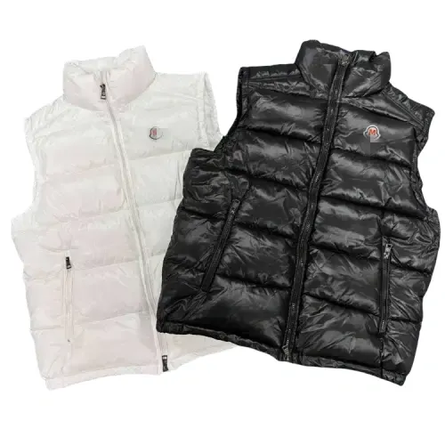 Quilted Down Puffer Vest With Stand Collar — merchant catalogue photo