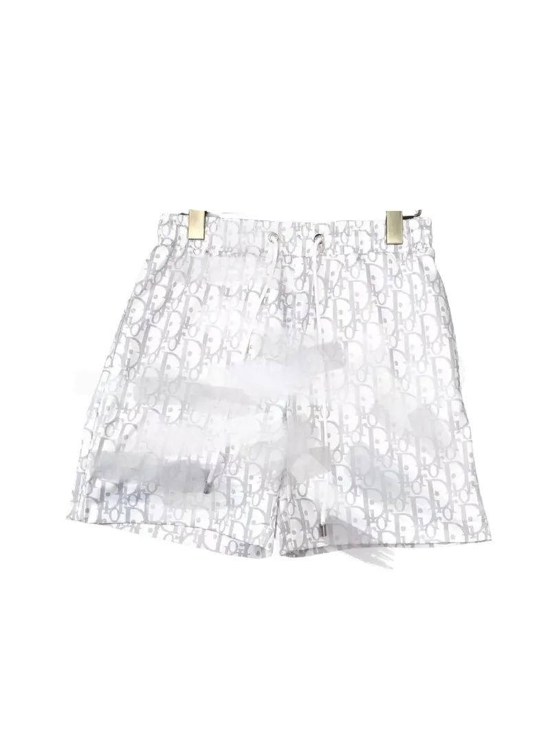 All-Over Monogram Print Drawstring Shorts — merchant catalogue photo