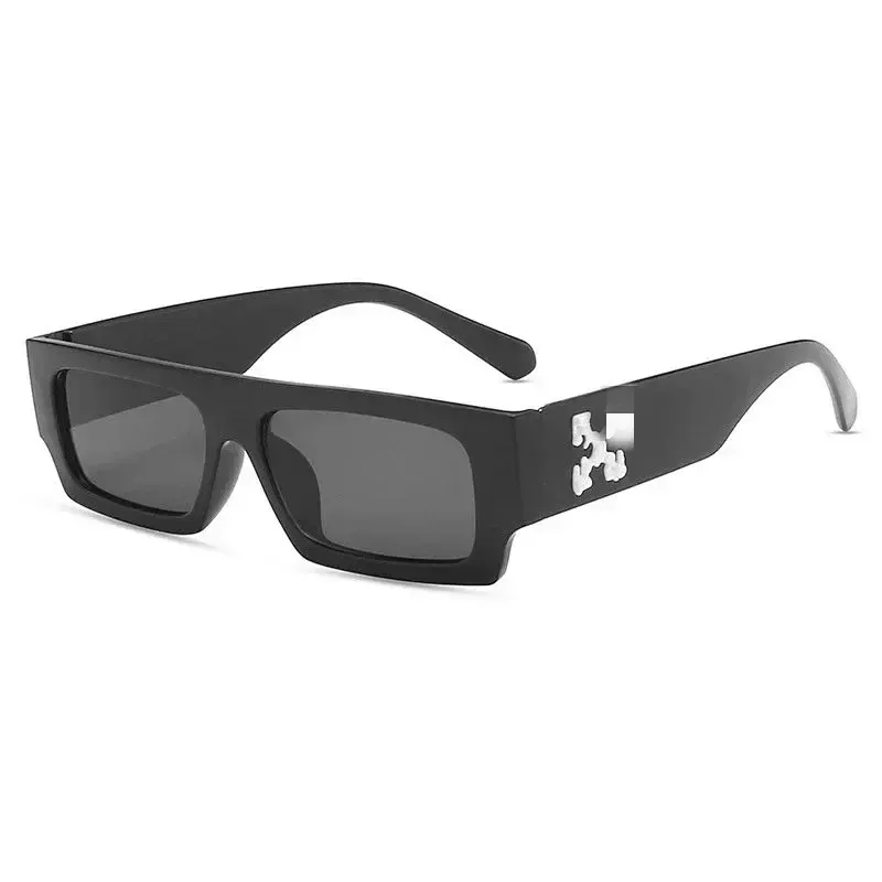 White Chunky Rectangular Frame Sunglasses — merchant catalogue photo