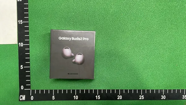 Bean-Shaped Wireless Earbuds With Charging Case — warehouse QC photo 1