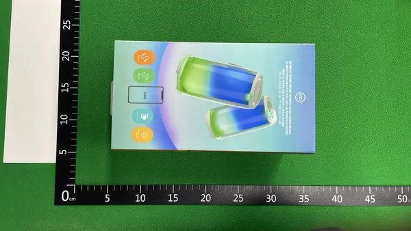 Portable Bluetooth Speaker With Glowing Light Panel — warehouse QC photo 1