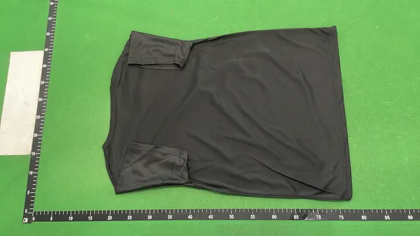 Black Training Tee With Reflective Chest Logo — warehouse QC photo 3