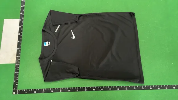 Black Training Tee With Reflective Chest Logo — warehouse QC photo 6