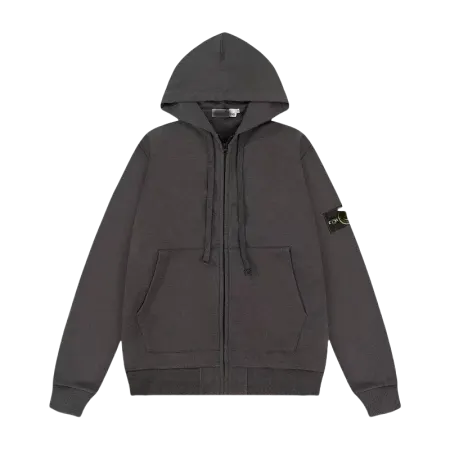 Sweatshirts And Zip Hoodies With Sleeve Badge (White) — merchant catalogue photo