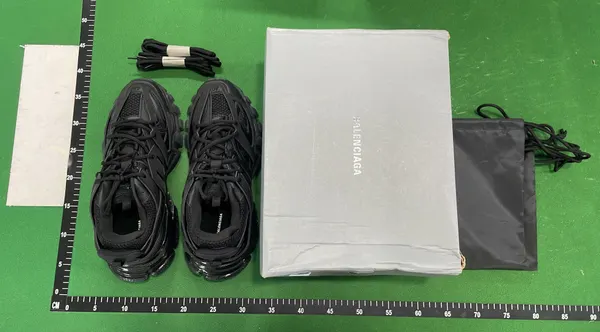 Chunky Track Sneakers With Caged Panel Upper — warehouse QC photo 1