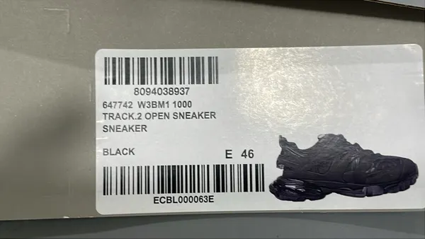 Chunky Track Sneakers With Caged Panel Upper (White) — warehouse QC photo 2