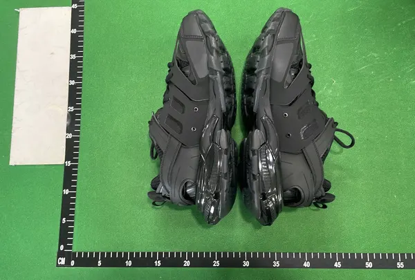 Chunky Track Sneakers With Caged Panel Upper (White) — warehouse QC photo 4