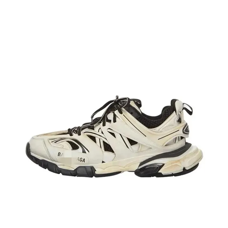 Chunky Track Sneakers With Caged Panel Upper (Grey) — merchant catalogue photo